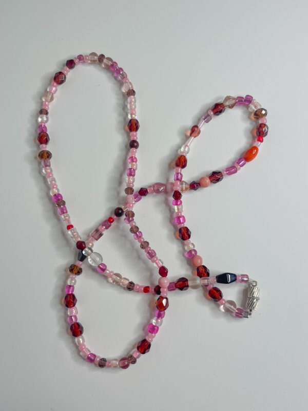 Pink waist beads