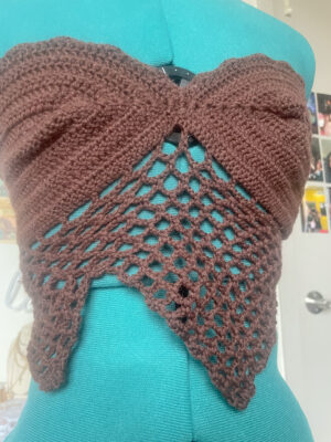 Brown corset top