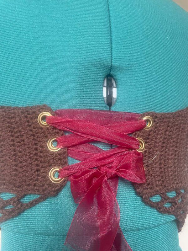 Brown corset top - Image 2